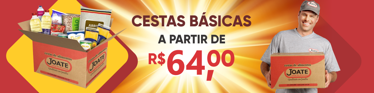 Cestas Básicas a partir de R$ 64,00